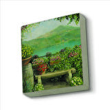 İtalya Görseli Baskılı Doğaltaş  Magnet(KRG-055)Buzdolabı Süsü