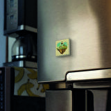 Suudi Arabistan Görseli Baskılı Doğaltaş  Magnet(KRG-073)Buzdolabı Süsü