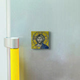 Ayasofya Hz. İsa Mozaiği Baskılı Doğaltaş  Magnet(KRT-010)