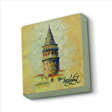 Galata Kulesi Baskılı Doğaltaş  Magnet(KRT-021)