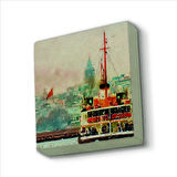 İstanbul Vapur Baskılı Doğaltaş  Magnet(KRT-033)
