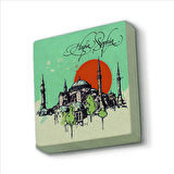 Ayasofya Camii Baskılı Doğaltaş  Magnet(KRT-004)Buzdolabı Süsü