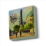 Çemberlitaş (Çizim, 19.yy) Baskılı Doğaltaş  Magnet(KRT-051)