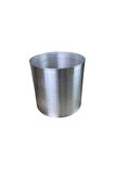 Metalik Galvaniz Saksı 35x35 Paslanmaz