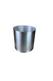 Metalik Galvaniz Saksı 35x35 Paslanmaz