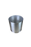 Metalik Galvaniz Saksı 35x35 Paslanmaz