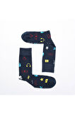 MRHERO Çok Renkli Unisex Tekli Çorap Party Time Temalı Soket Renkli Çorap 1052-MH RENKLİ
