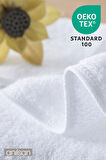 100'lü Beyaz Banyo Havlusu - 70x140cm, 490gr, %100pamuk, Spa Ve Otel Havlusu, Günlük Kullanıma Uygun