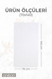 100'lü Beyaz Banyo Havlusu - 70x140cm, 490gr, %100pamuk, Spa Ve Otel Havlusu, Günlük Kullanıma Uygun