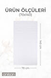 100'lü Greek Beyaz Banyo Havlusu - 70x140 Cm, 490 Gr, %100pamuk, Spa Ve Otel Havlusu (10 Adet)