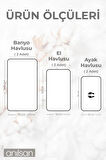 %100 Pamuk 6'lı Havlu Seti - 2 Adet El Havlusu, 2 Adet Banyo Havlusu ve 2 Adet Ayak Havlusu