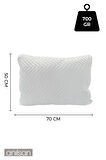 6'lı Klimalı Ortopedik Yastık - Yumuşak ve Hava Kanallı 50x70 cm, 700 gr Premium Silikon