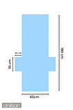 %100 Pamuk Şezlong Havlusu 60x180 cm - Hızlı Kuruyan Plaj ve Havuz Havlusu