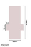 %100 Pamuk Şezlong Havlusu Toz Pembe 60x180 cm - Hızlı Kuruyan Plaj ve Havuz Havlusu