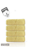 4'lü Sarı Greek El Havlusu - 50x90 Cm, 225 Gr, %100 Pamuk, Spa Ve Otel Havlusu, Günlük Kullanıma Uygun