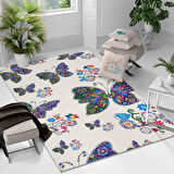 Kaymaz Taban Yıkanabilir Halı – Mutfak, Salon, Yatak Odası için Modern Dijital Baskı Halı