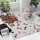 Kaymaz Taban Yıkanabilir Halı – Mutfak, Salon, Yatak Odası için Modern Dijital Baskı Halı