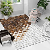 Kaymaz Taban Yıkanabilir Halı – Mutfak, Salon, Yatak Odası için Modern Dijital Baskı Halı