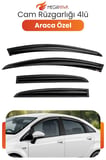Ford Focus 3 2012-2018 Sedan-HB Kasalara Uyumlu 4lü Cam Rüzgarlığı
