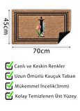 Harf Baskılı Kapı Önü Paspası Dekoratif Kapı Paspası Dış Mekan Paspas Ev Içi Paspası 
