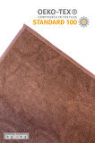 2'li Kahverengi Havlu Seti %100 Pamuk - 1 Adet El Havlusu 50x90 ve 1 Adet Banyo Havlusu 70x140