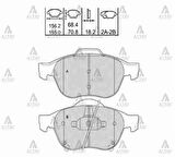 Maher 00146 Fren Balata Focus 03-12 Focus III 12 C-Max 07-10 C-Max 15 Kuga 08-12 Mazda 6 03-08 Ön 3M512K021AB