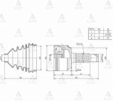Maher 01733 Aks Kafası Diş Accord 08 CRV 06 2.0 K20 30X30X68 44306TA2J00