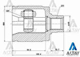 Maher 01836 Aks Kafası İç Civic Accord 98-02 27X40X32 44310S3X300