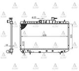 Maher 10454 Radyatör Su Accent 03-06 1.3 1.6 M-T Brazing 2531025300