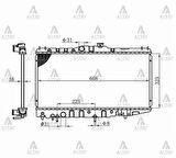 Maher 10518 Radyatör Su Corolla 88-92 Ae-92 Corona At171 A-T Brazing 1640015380