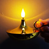 CEYLAN ADAM Dekoratif Gold Pilli Mum