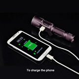 CEYLAN ADAM Baretta Brs18 Oto Şarjlı T6 Led 3000 Lümen El Feneri