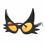 Siyah Renk Bıyık Tasarımlı Kedi Gözlüğü 19x11 Cm