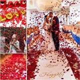 CEYLAN ADAM Kırmızı Renk Gül Yaprağı Şekilli Konfeti – 10 Paket 1000 Adet