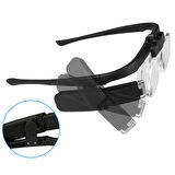 Şarjlı Gözlük Tip Büyüteç Mercek Lup Lensleriyle Taşıma Çantalı 11642dc