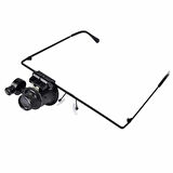 Gözlük Model 20x16mm Optik Lens Led Işık Monoküler Büyüteç