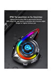 CEYLAN ADAM Y21 Rgb Işık Efektli Intercom Bluetooth Motosiklet Kask Kulaklığı Intercom Kulaklık
