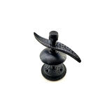 Antika Tarz Dekoratif Pirinç Pervane Panjur Stoperi - 110x110 Mm, Oksit