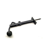 Antika Tarz Dekoratif Pirinç Ayarlı Panjur Stoperi - 150x55 Mm, Oksit