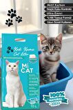 Mİ CAT 10 Litre Marsilya Sabun Kokulu Kedi Kumu Koku Hapseden Aktif Karbonlu Süper Topaklanan Ve Tozsuz