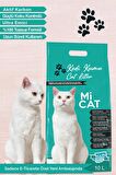 Mİ CAT 10 Litre Kokusuz Doğal Bentonit Kedi Kumu Aktif Karbonlu Süper Topaklanan Ve Tozsuz