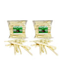 2 x 50Li Sütlü Burgu Ödül Çubuğu ve Çiğneme Kemiği 8-10Cm