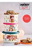 Tupperware Mıckey And Friends Tek Parmak 3 Lü Saklama Kabı