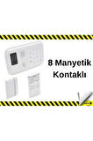 Lorex Kablosuz 8 Manyetik Kontaklı Ev Alarm Sistemi, Soygun Alarm Seti, Hırsız Alarm Sistemi