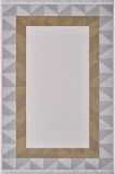 Artemis Halı Mina 09101D Gri Gold Çerçeve Desen Bambu Halı