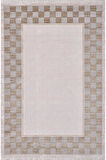 Artemis Halı Mina 09106B Bej Gold Çerçeve Desen Bambu Halı
