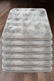 My Evilla Bubble Kaymaz Sandalye Minderi 6'lı 40x40 Gri 