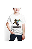 Minecraft Dijital Baskılı Unisex Çocuk Tişört