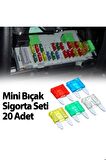 [brand] Mini Bıçak Sigorta 10 15 20 25 30 Amper 20 Adet