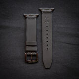 minimal X Apple Watch Uyumlu Kordon - Gerçek Deri ve El Yapımı - Siyah 